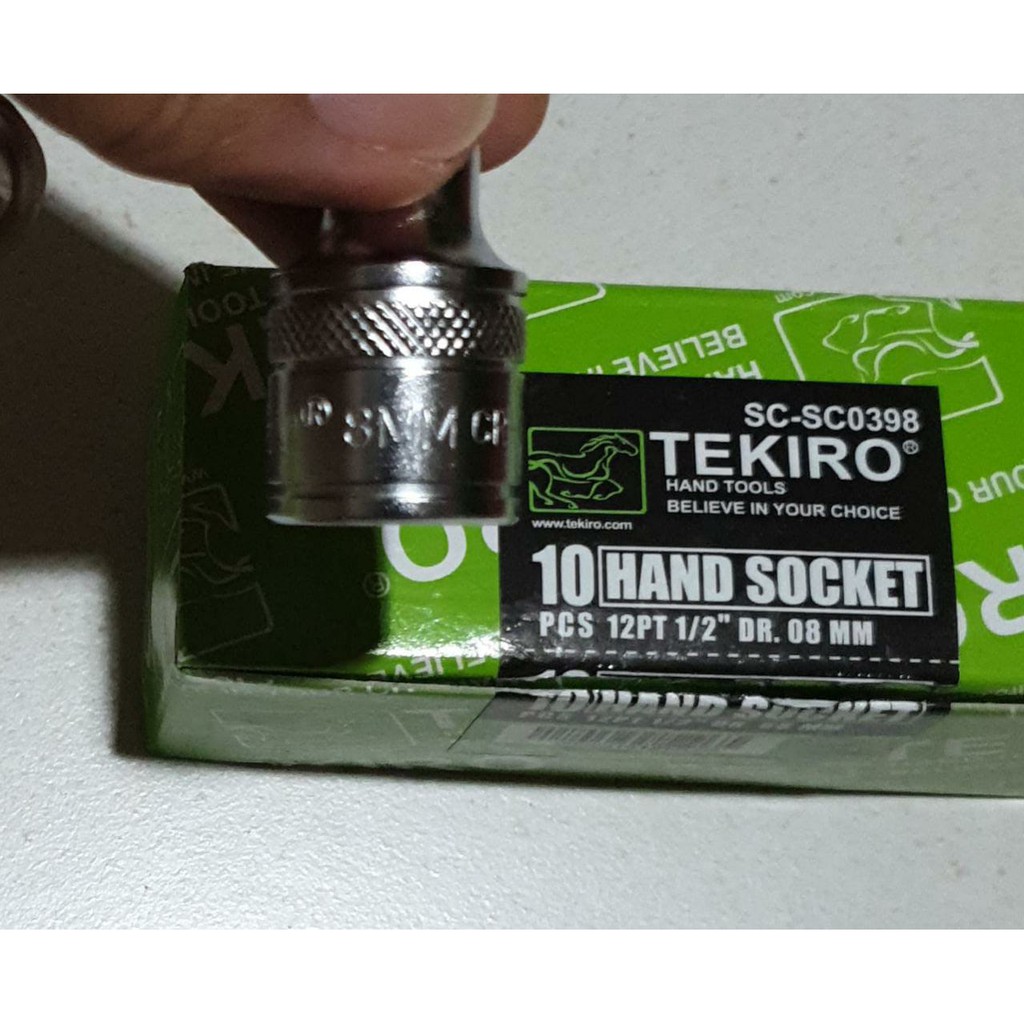 Mata Sock TEKIRO 1/2in 8 9 10 11 12 13 22 mm 6 12 pt- Hand Socket 1/2&quot;