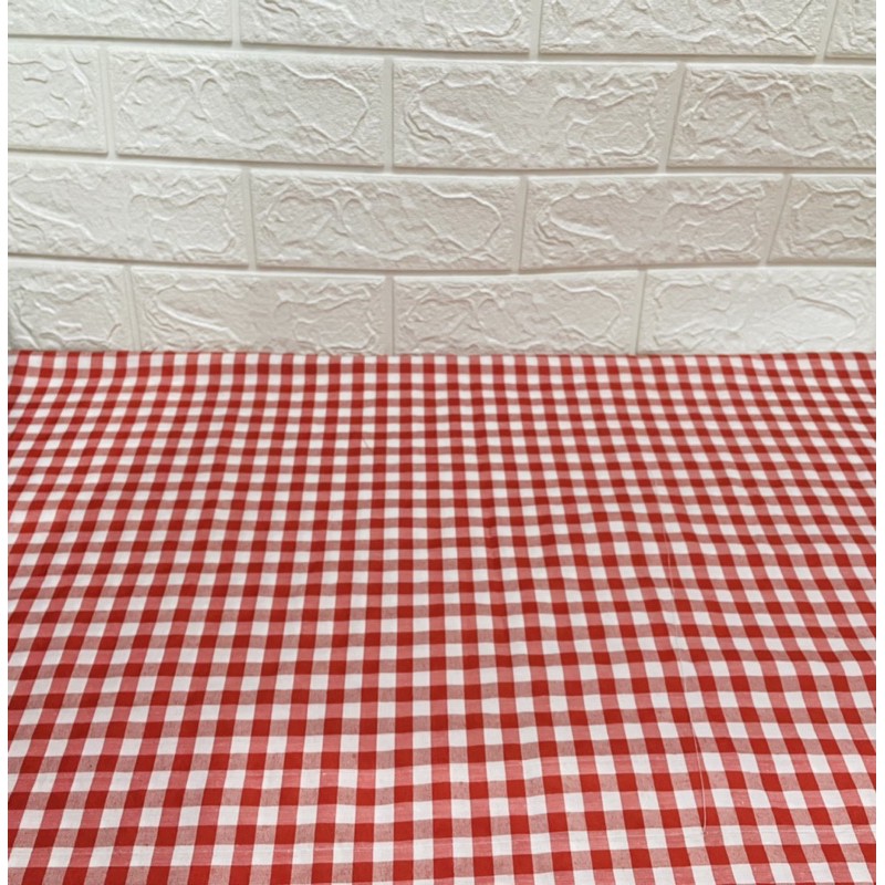 KAIN PIKNIK KOTAK UK 200x150 / KAIN / KAIN PIKNIK / KAIN PIKNIK KOTAK MERAH / BTS  / KAIN AESTHETIC / KAIN BACKROUND / KAIN MERAH PUTIH / KAIN PIKNIK MERAH / PRAWED / PREWED