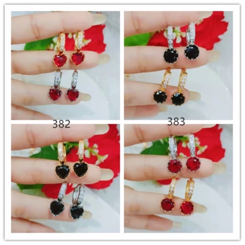 Anting Xuping Permata Warna Warni Lapis Emas  382.383