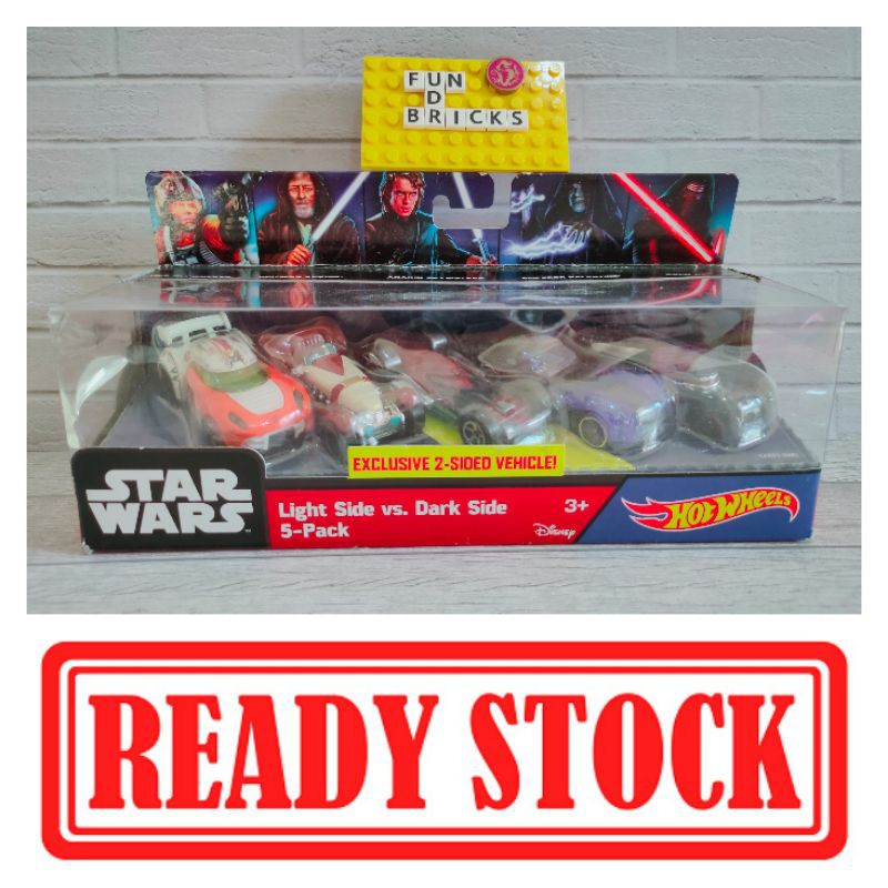 Hot Wheels Starwars Light Side vs Dark Side 5 Pack