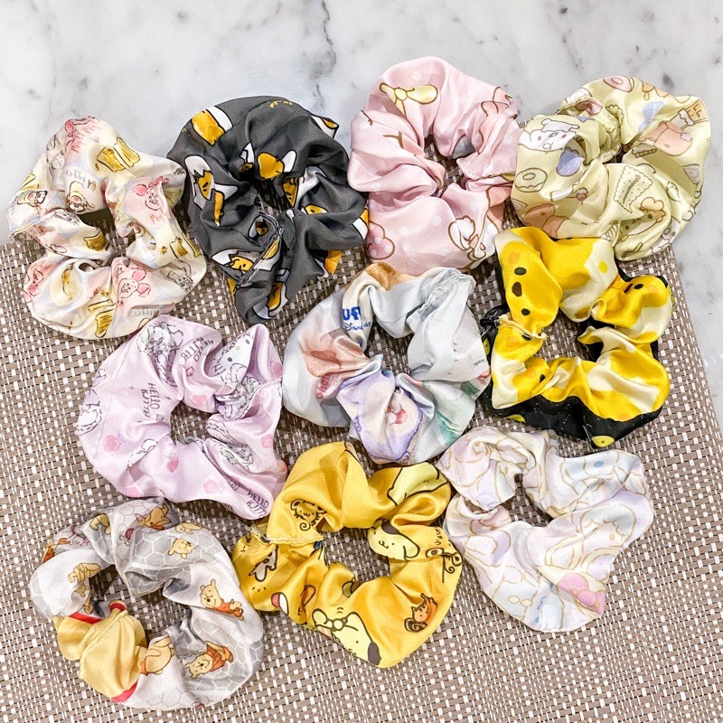 

SCRUNCHIES disney sanrio pooh melody kitty purin gudetama cartoon lucu