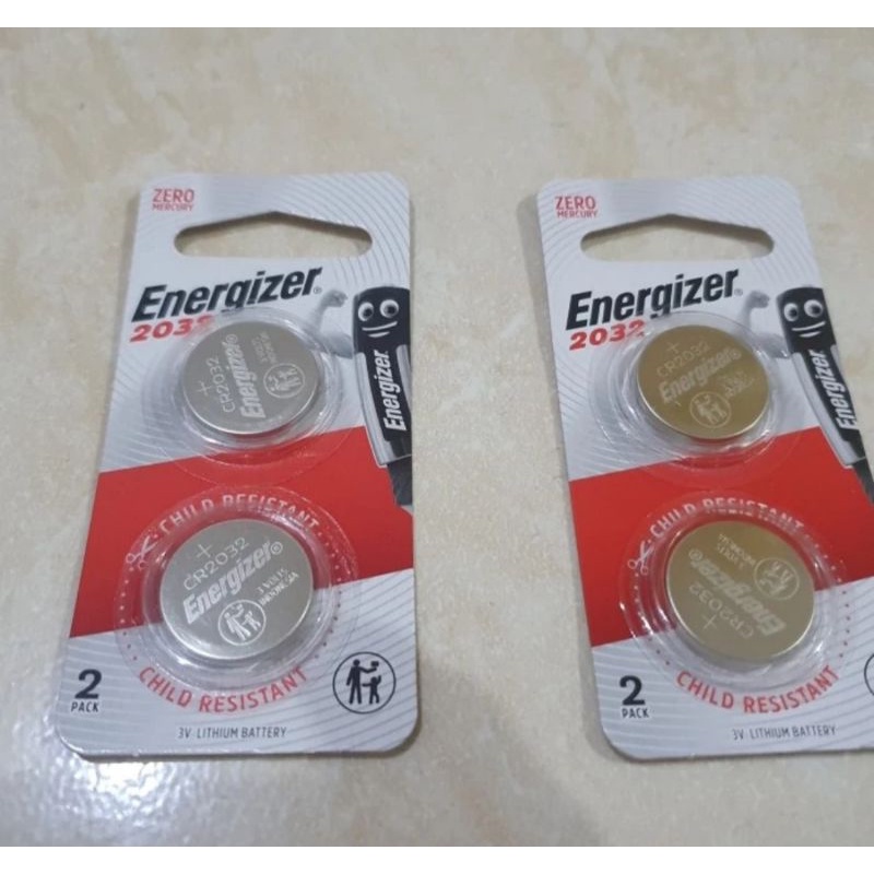 Baterai ENERGIZER CR2032 ISI 2 BATRE Original CR-2032 Kancing