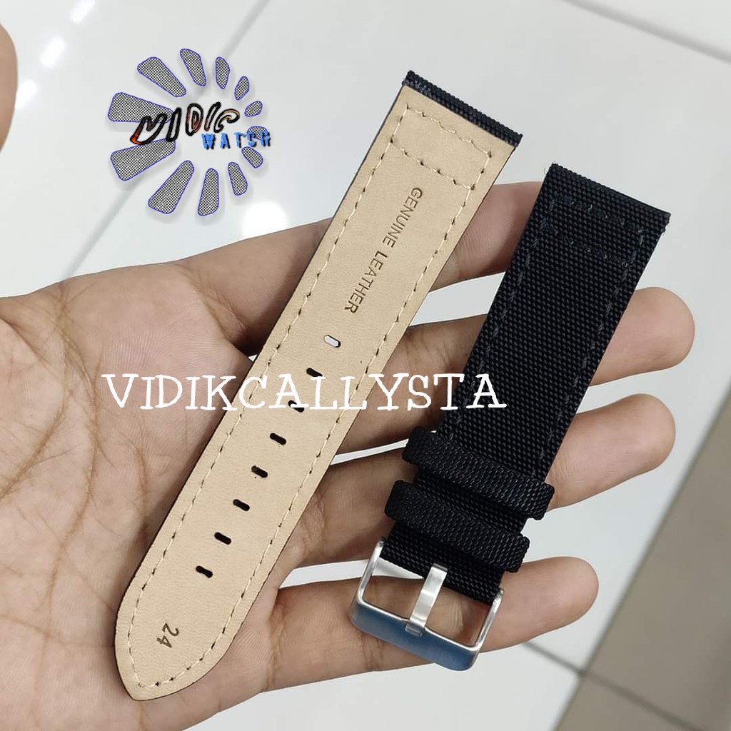 STAVE TALI JAM TANGAN STRAP ARLOJI KULIT CANVAS 20MM 22MM 24MM PREMIUM STAVE ORIGINAL 20 22 24