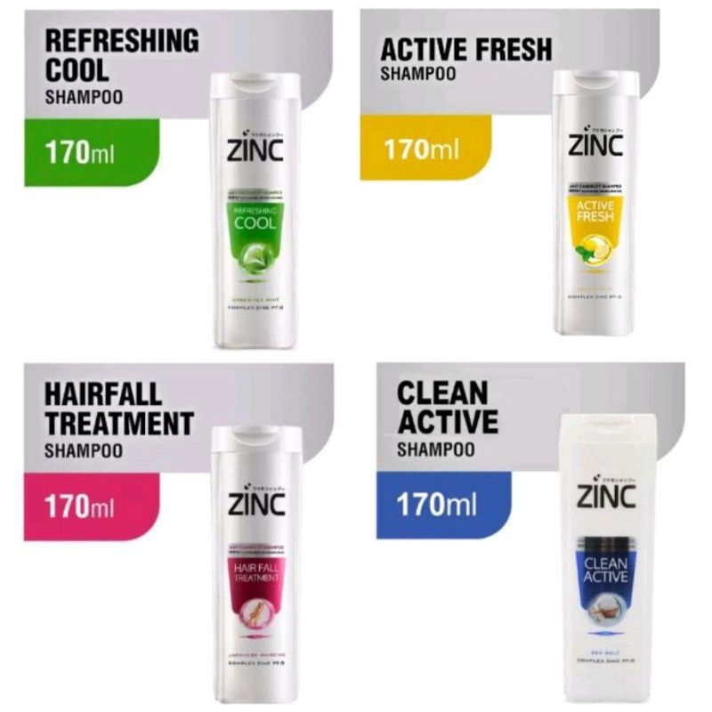 0ZINC Shampo 170ml / ZINC Sampo 170ml Botol
