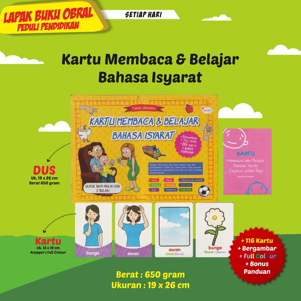 Jual Mainan Edukasi Anak/ Flas Card Edukasi Anak / Kartu Bergambar Seri ...