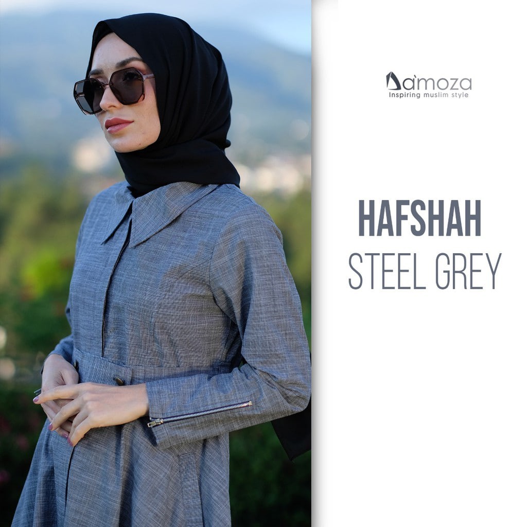 DAMOZA - Gamis Wanita / Dress Wanita Terkini - Hafshah