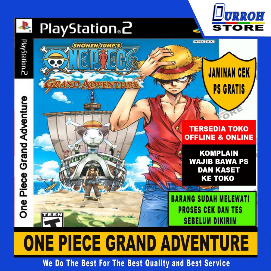 KASET GAME PS 2 ONE PIECE GRAND ADVENTURE