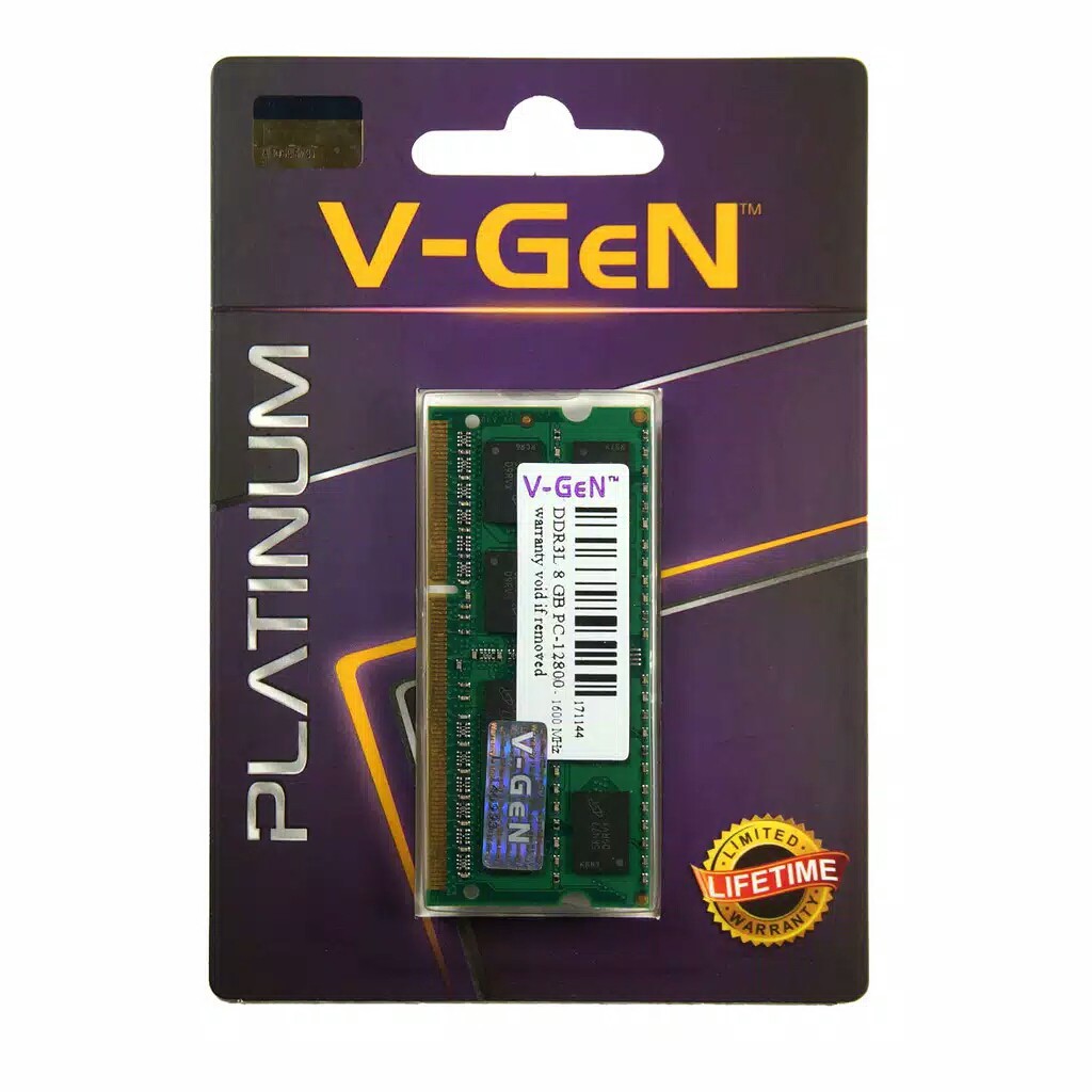 DDR3 8GB 12800/1600Mhz V-GeN SODIMM PLATINUM