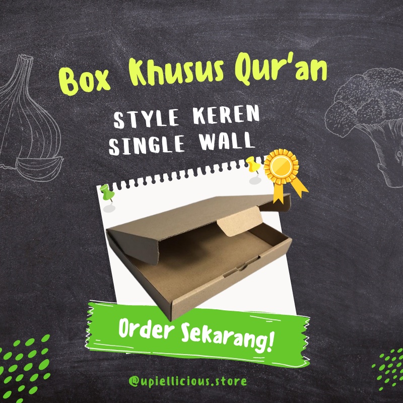 

Kardus Al Quran - Box Al Quran ukuran A4 dan A5 - box kardus quran