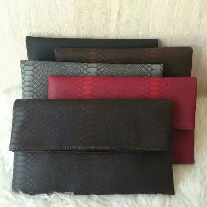 Barang Berkualitas sale zara clutch / zara clutch motif ular / zara clutch snake STOK TERBATAS