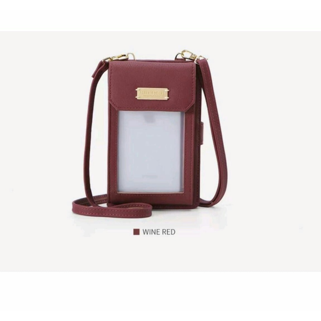 Tas HP Wanita Touch Screen CLARA Dompet HP Multifungsi Import Tas Selempang Wanita Kulit Pocket Mika Sako Touch Screen Maxsimal