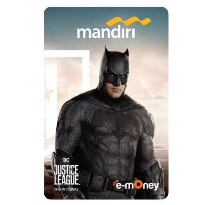 Mandiri eMoney JUSTICE LEAGUE - HALF BODY KARAKTER BATMAN ORI /Like eTOLL Tapcash Flazz or Brizzi