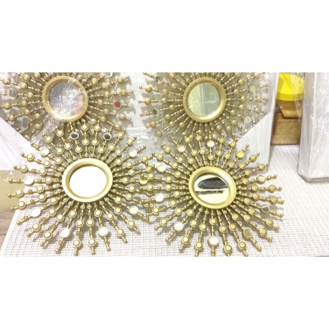 SET WALL KACA 4 Pcs & 1 Pcs INFORMA Hiasan dinding wall decoration