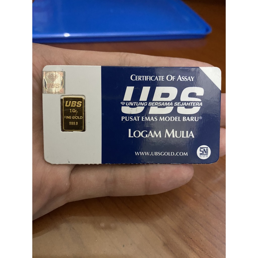 Logam Mulia EMAS 1 gram merek UBS kadar 24K