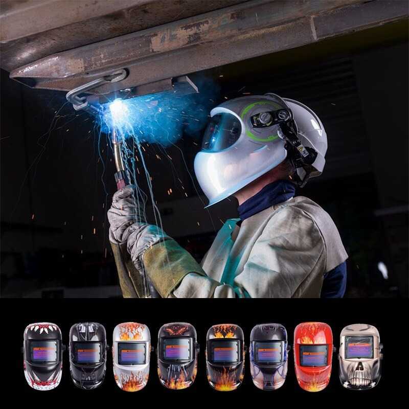 VERMARK Helm Las Otomatis Auto Darkening Motif Lightning - HW-013