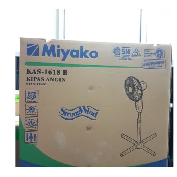 StandFan Miyako KAS-1618B Kipas Angin Berdiri PROMO MURAH