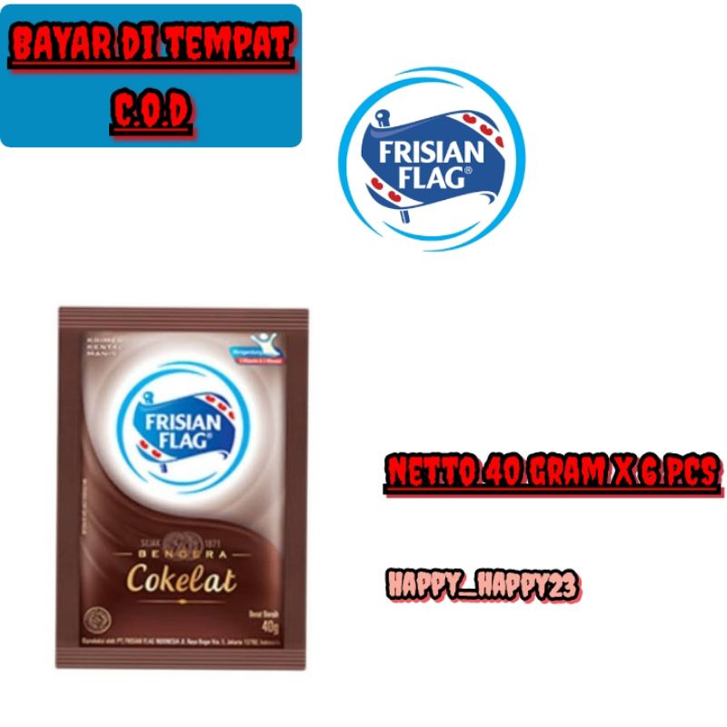 

susu Frisian flag coklat 1 renceng isi 6 pcs