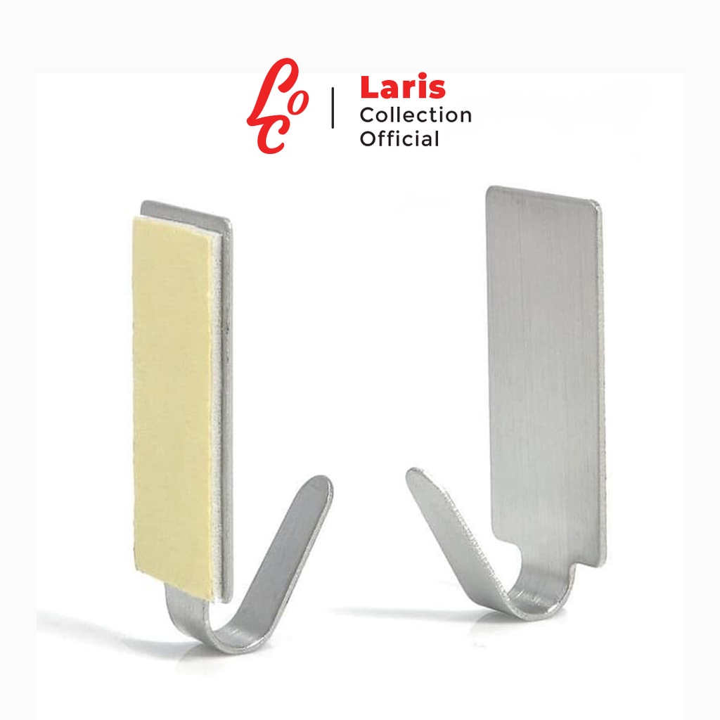 Gantungan Tempel Dinding Stainless Steel Serbaguna Hook Ajaib Multifungsi Kamar Mandi Dapur