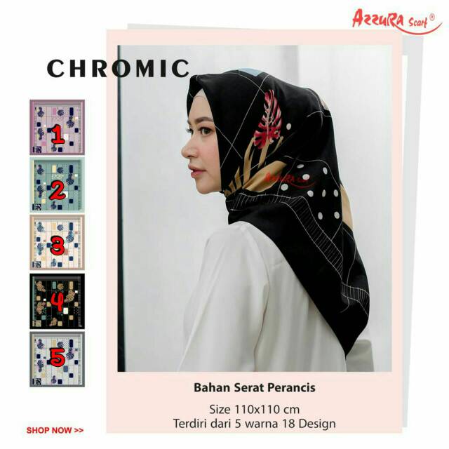 Jilbab segiempat Azzura Scarf | hijab cantik