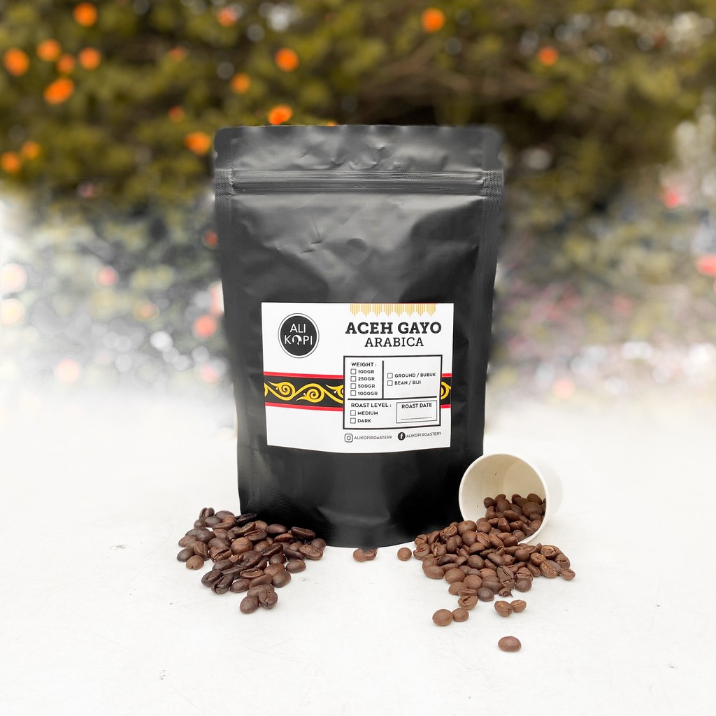 

Kopi Arabica Aceh Gayo 250 gram (Biji/Bubuk)