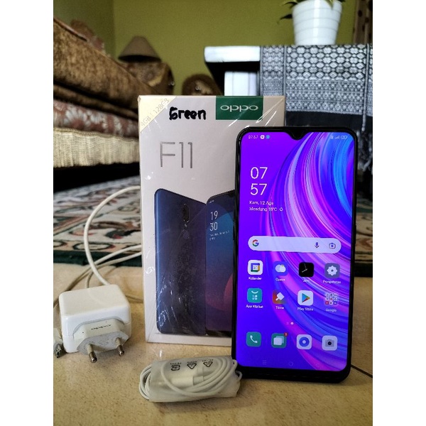 Hp Oppo F11 Marble Green Second Ram 4/128