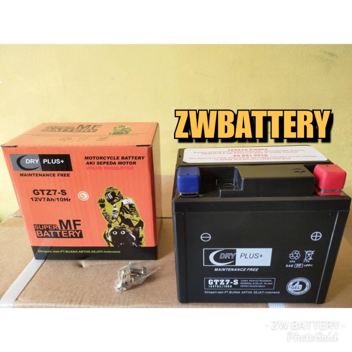 Aki motor Honda CBR150R, Vario 125, Vario 150 GTZ7S MF 12v 7ah Aki Gel