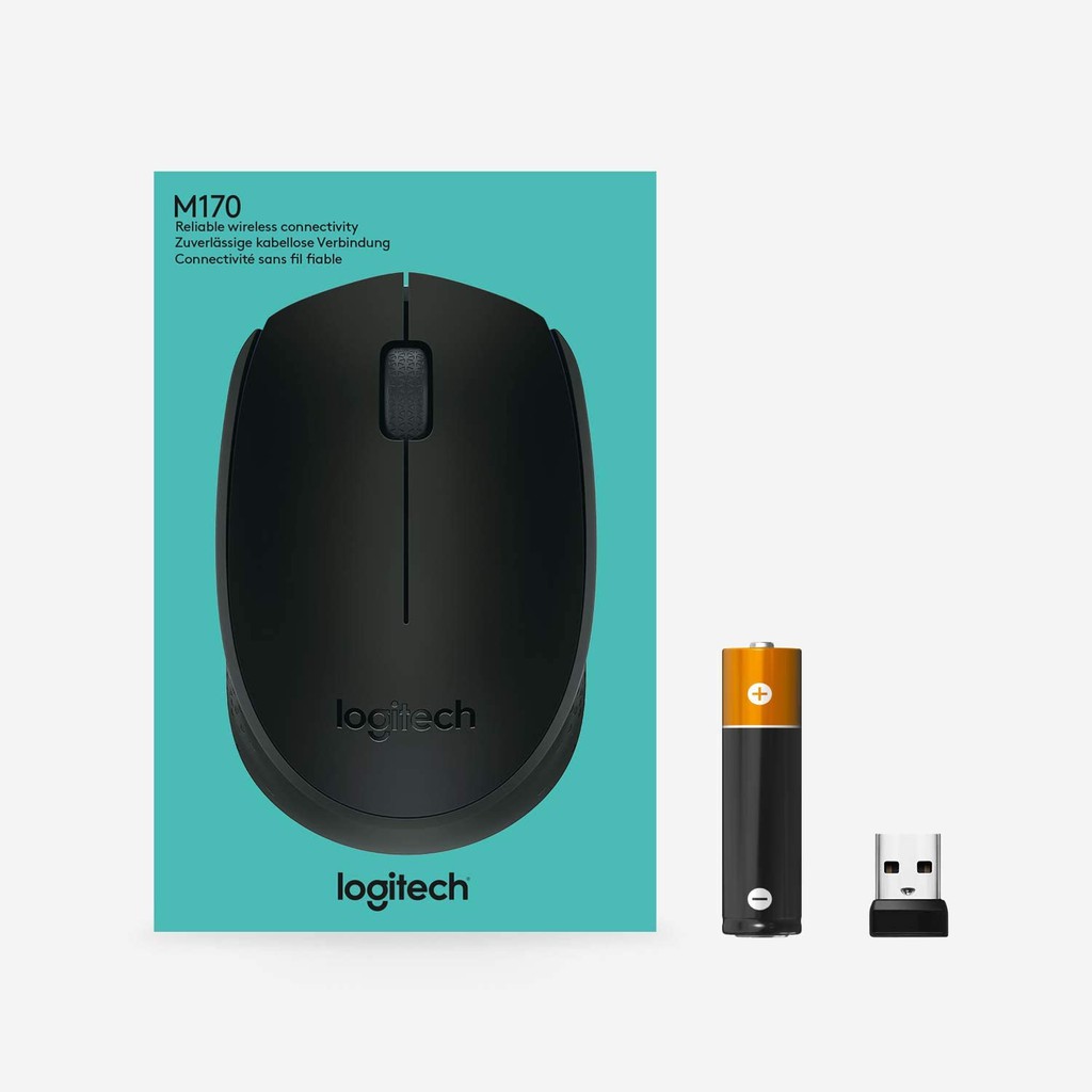 LOGITECH MOUSE WIRELESS M170 -Black