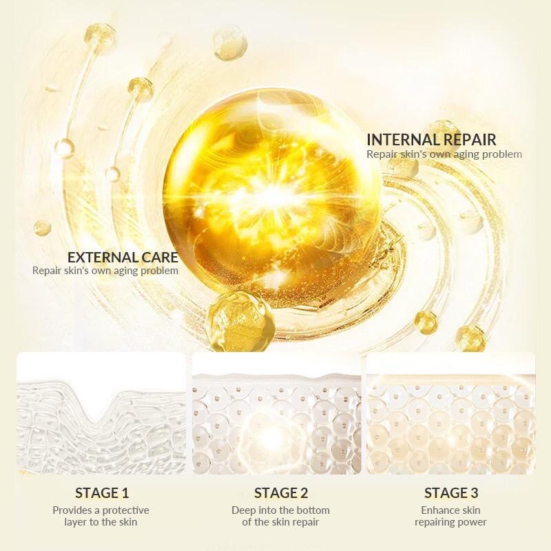 BIOAQUA 24K Gold Essence Cream / Krim Perawatan Wajah Day &amp; Night / Skin Brightening &amp; Anti Aging ORIGINAL isi 50g