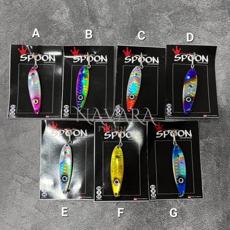 UMPAN SPOON RAJA LURE HANDMADE 7CM/20GRM