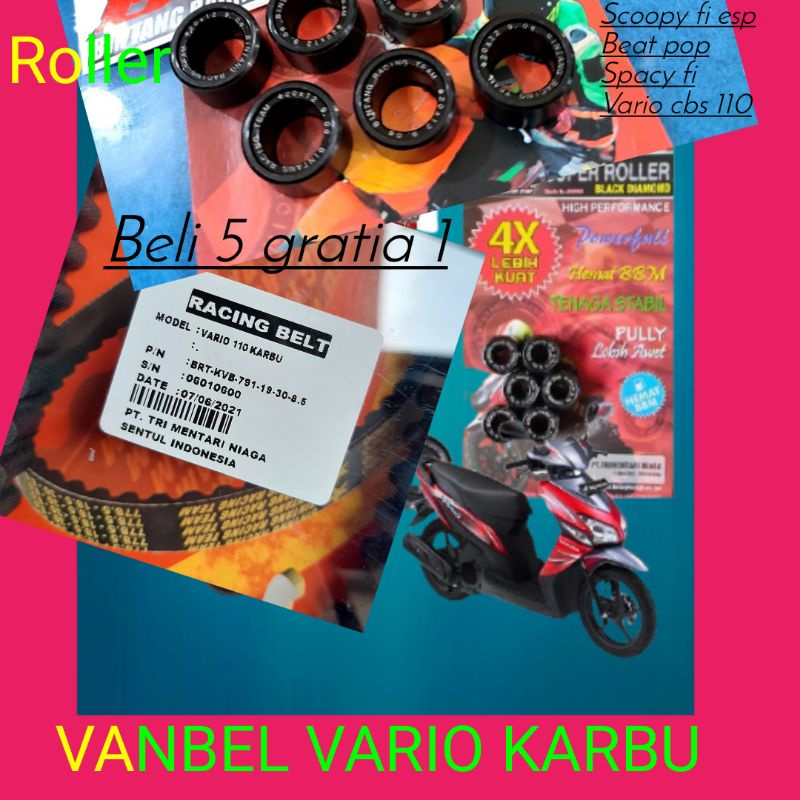 ROLLER LOLER KVB VARIO 110 KARBU/FI SCOPY FI BEAT FI VARIO TEKNO 110 SCOOPY ESP BEAT POP BEAT STRET FI BEAT 2013 SCOPY SCUPY 2013-2018 LOLER RACING