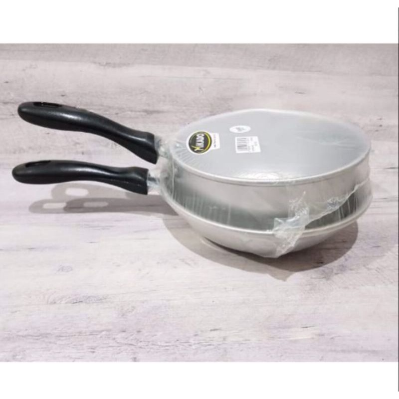 Frypan Set Maspion / Sauce Pan/Panci Mie, Rantang Susun Stainless