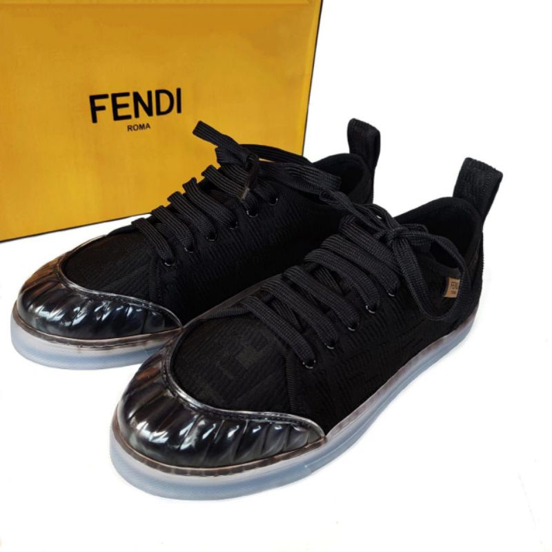 Sepatu Fendi Sneakers Tess Black Original