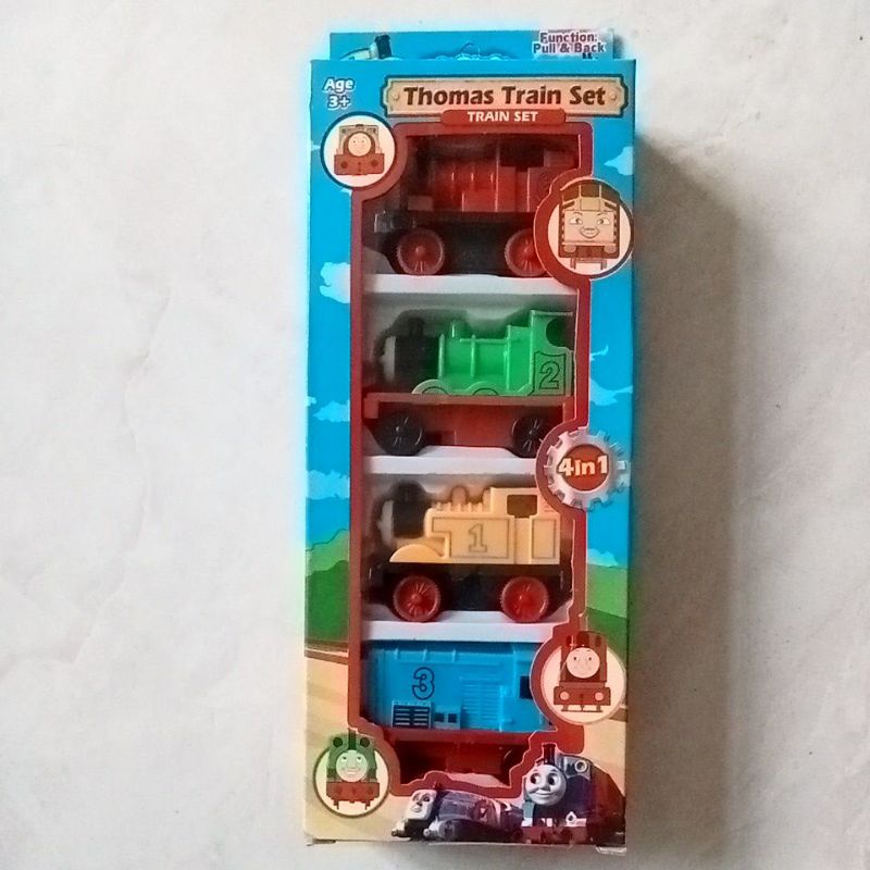 MAINAN DIECAST THOMAS AND FRIENDS 1 SET ISI 4pc kode 899-8 Bahan plastik 311