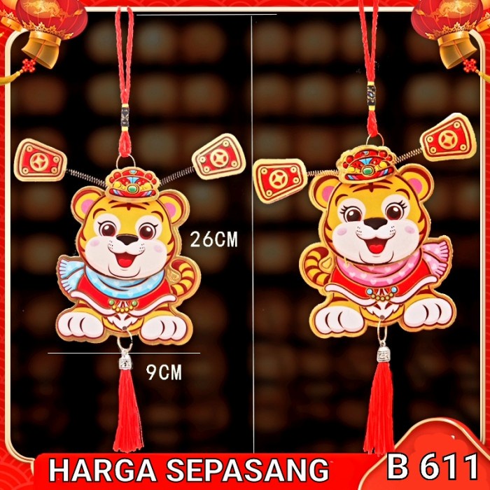 Gantungan Kecil Macan Imlek 2022 Dekor New Year Sincia Gong Xi Fa Cai Harga Grosir Termurah