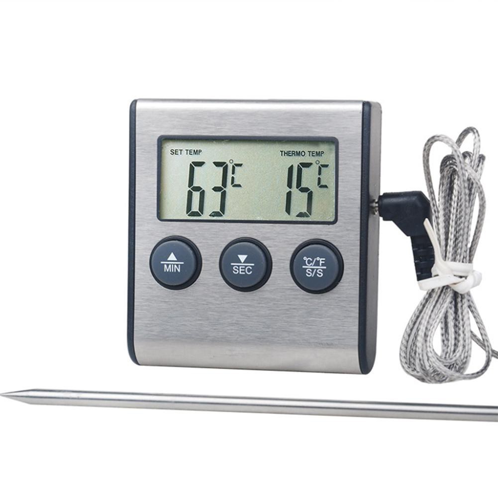 Termometer Masak Digital Bahan Stainless Steel untuk BBQ / Oven Portabel Thermometer