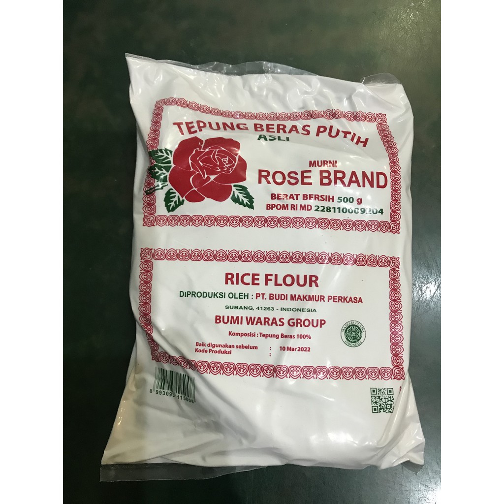 Tepung Beras (Rice Flour) ROSE BRAND 500 gr