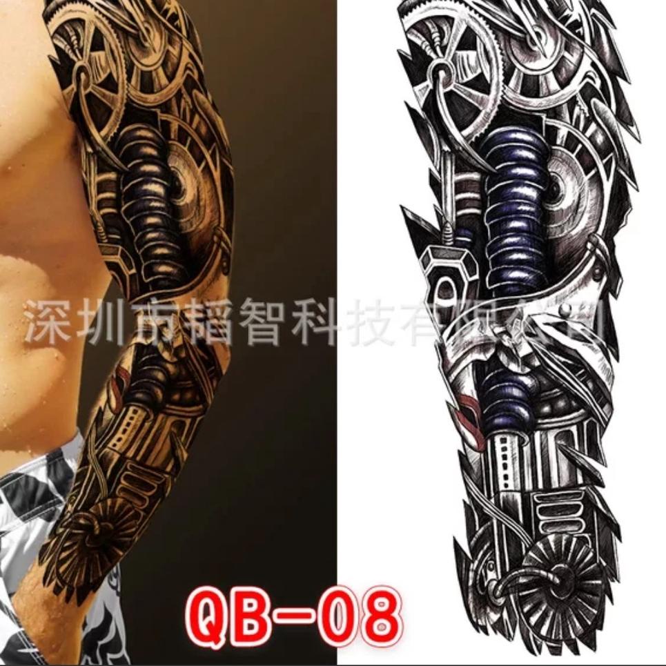 [KODE PRODUK 06SF94796] Stiker Tato temporary Full Lengan 3D Anti Air - Seri QB3008