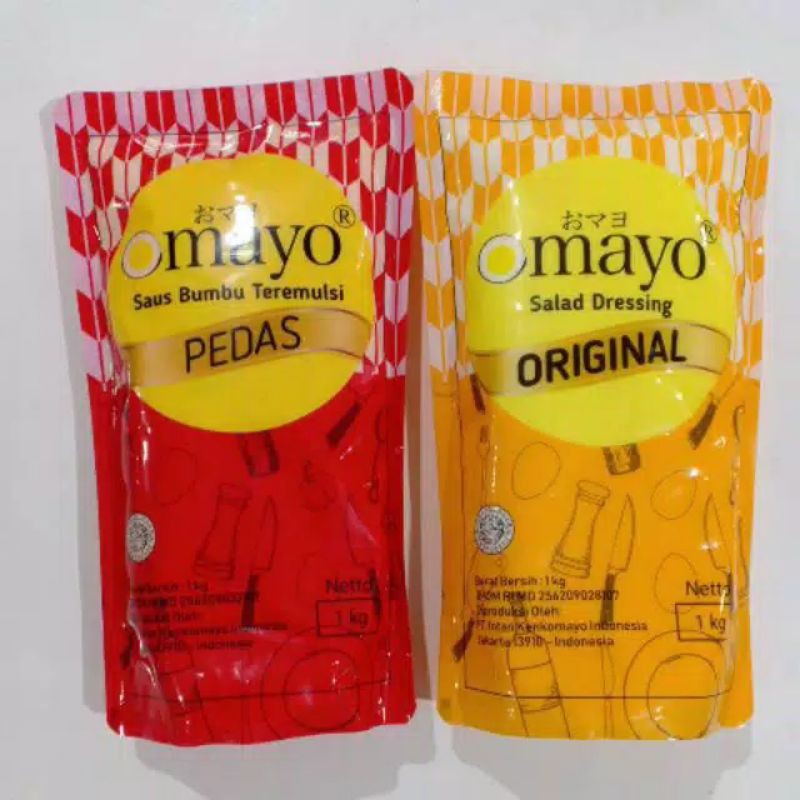 

OMAYO mayonaise original & pedas 1kg