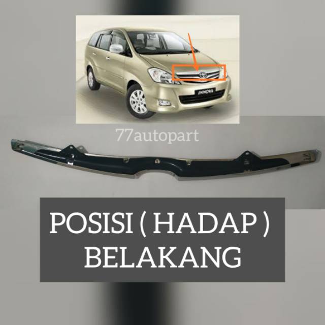 List kap mesin hood molding innova 2008 2009 2010 2011