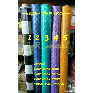 KARPET LANTAI  KARPET MEJA COKLAT URAT KAYU  Harga  Per  1 