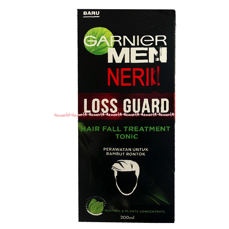 Garnier Men Neril 200ml Loss Guard Hair Fall Treatment Hair Tonic Box Merawat Kulit Kepala dan Rambut Rontok