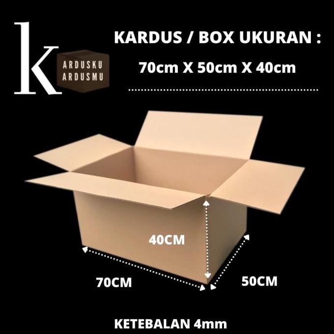 

KARDUS POLOS BESAR UK 70 X 50 X 40, BOX KARTON BESAR