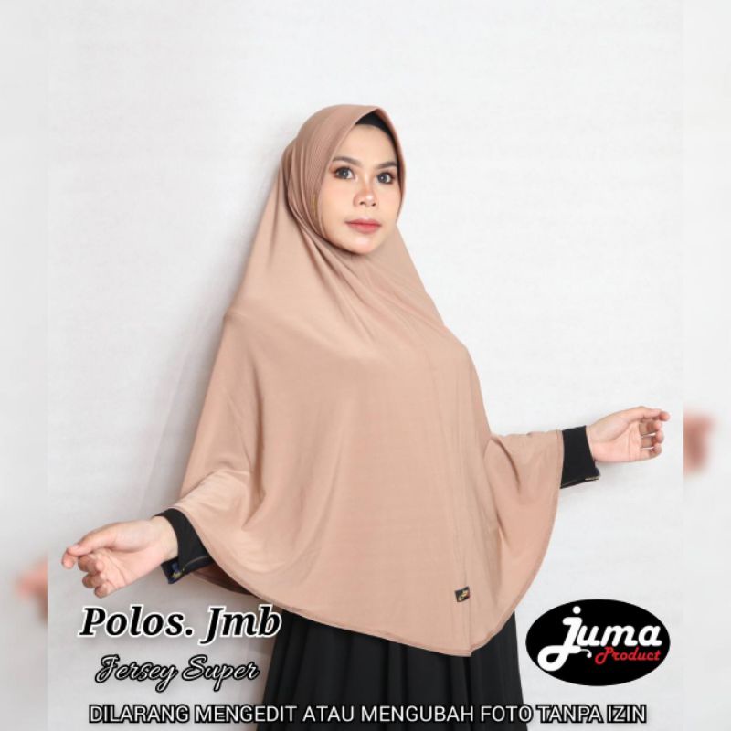 hijab bergo juma polos jumbo xl