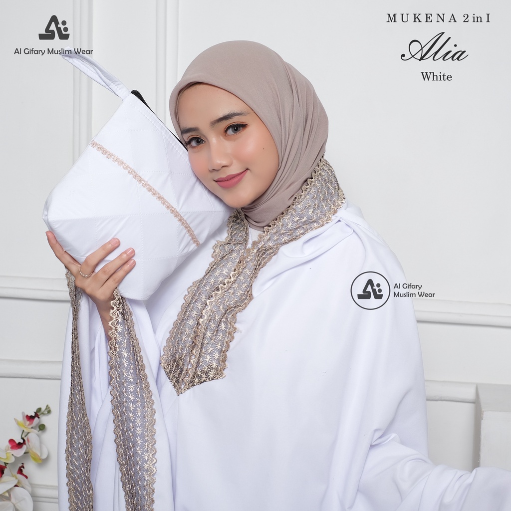 Mukena 2in1 Dewasa Katun Premium Alia