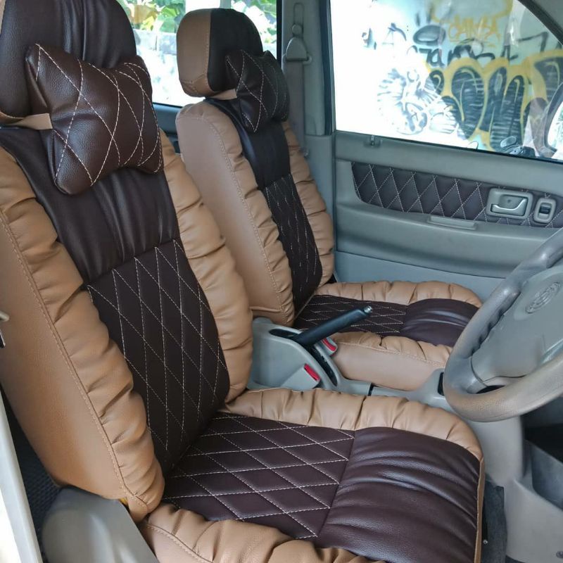 Cover Jok Mobil Avanza Xenia Sigra Calya R3 Kijang Super Innova LGX LSX Motif Sofa