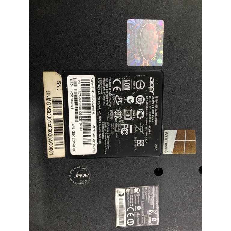 LAPTOP ACER ASPIRE E1-410