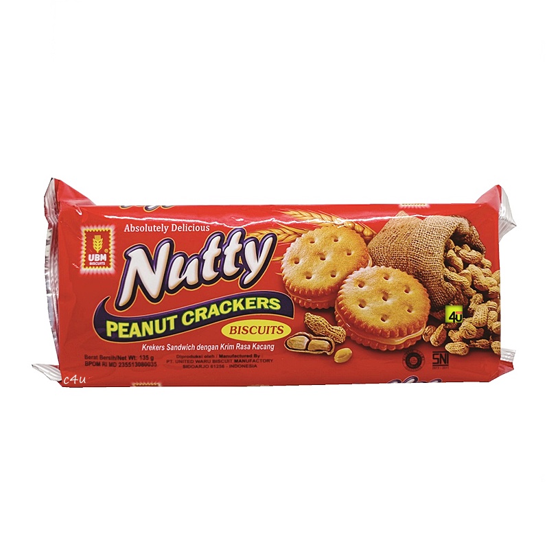 

UBM NUTTY - Peanut Cream Crackers - 135 gr