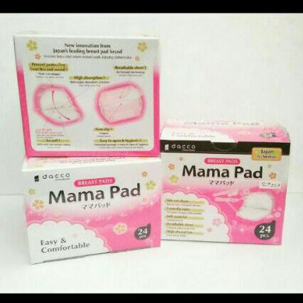 DACCO MAMA PAD Mamapad Mamapads Breast Pad Breastpad Pads 3D isi 24 24s  Penyerap Asi Side Cut