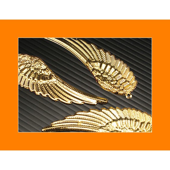 5 Pcs Lempengan Sayap Emas 2 x 6,5 cm (OLT-052) FOTON Craft