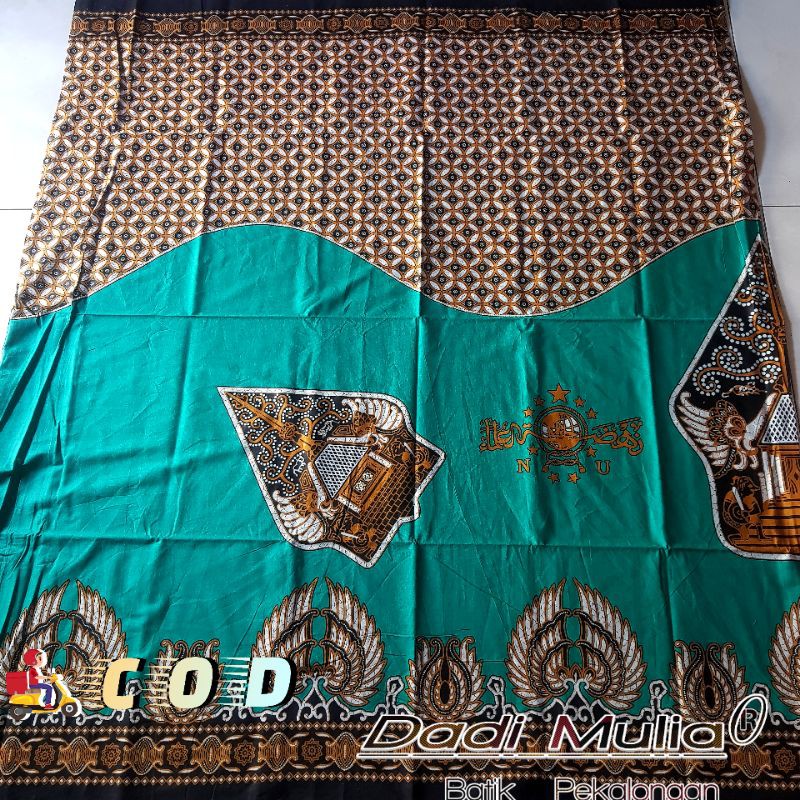 SARUNG PRIA DEWASA BATIK NU GUNUNGAN TOSCA TERLARIS WAYANG BATIK KANG SANTRI MOTIF NU GUS AZMI